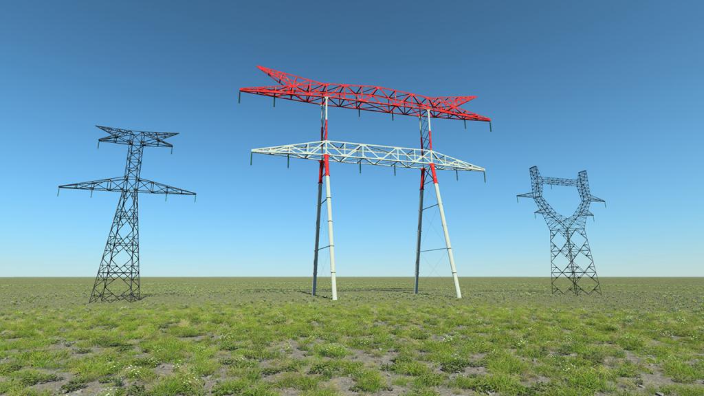 High Voltage Electric Pylons