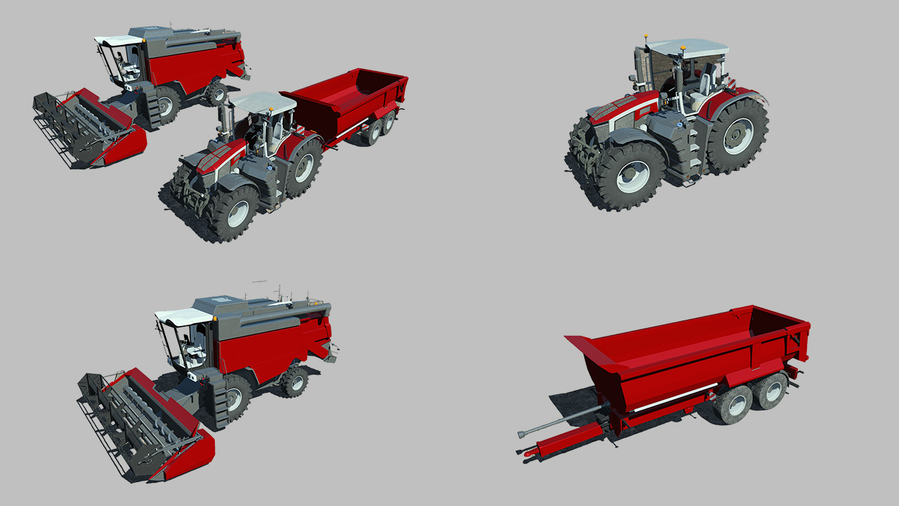 Rigged Farming Vehicles_0