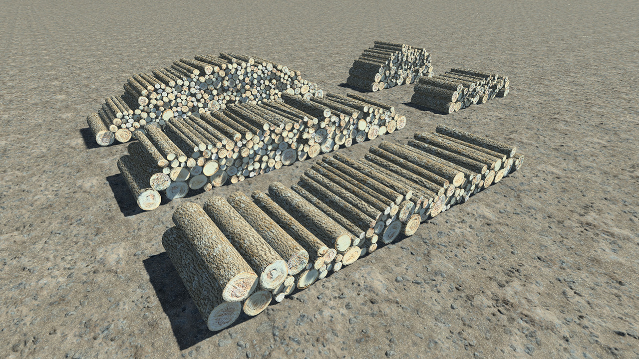 Stacked Wood Logs_0